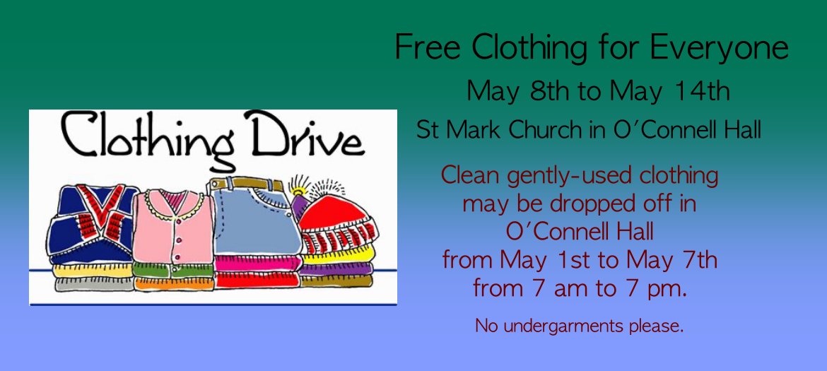 Clothing drive